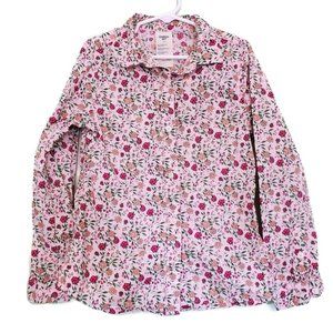 Girls 7  floral shirt